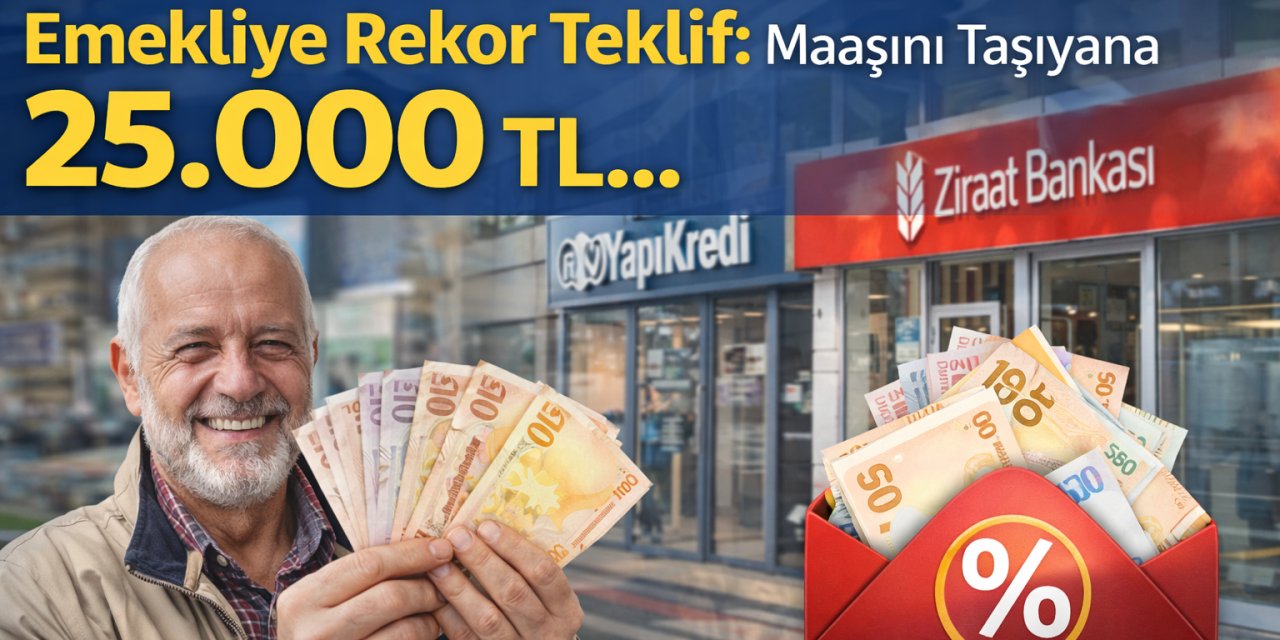 Bankalarda Promosyon Yarışı Kızıştı! Emekliye Rekor Teklif: Maaşını Taşıyana 25.000 TL...