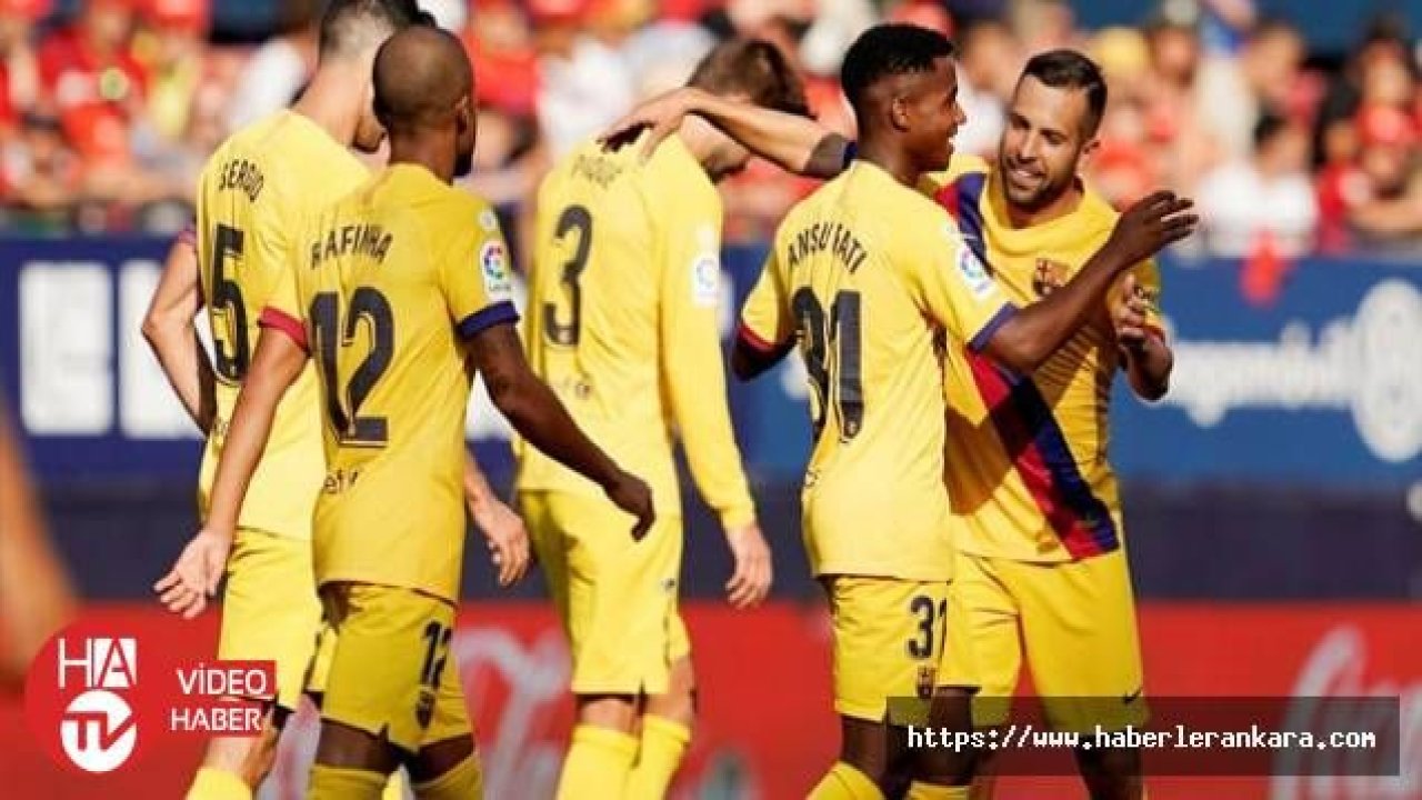 Barcelona, Osasuna deplasmanından bir puan aldı