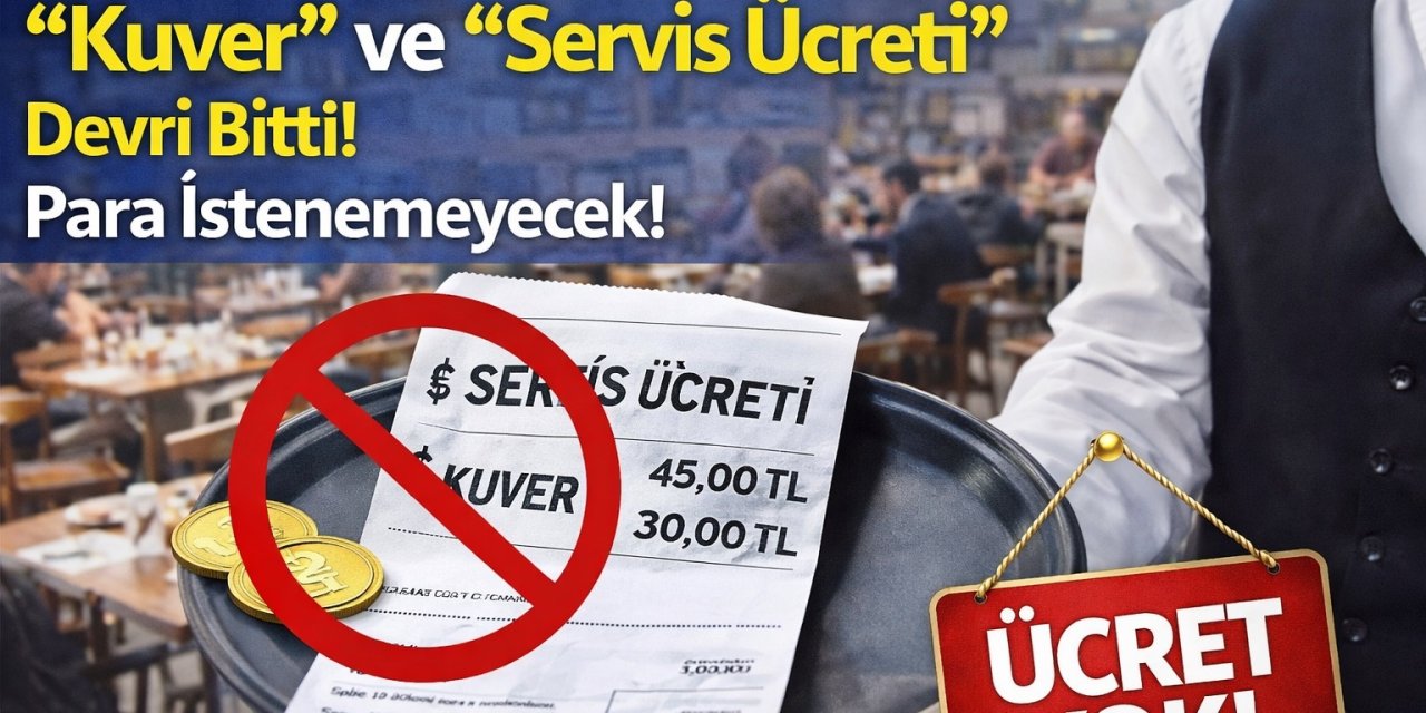 Ankara'da Restoran ve Kafede Yemek Yiyenler Dikkat! "Kuver" ve "Servis Ücreti" Devri Bitti! Para İstenemeyecek!