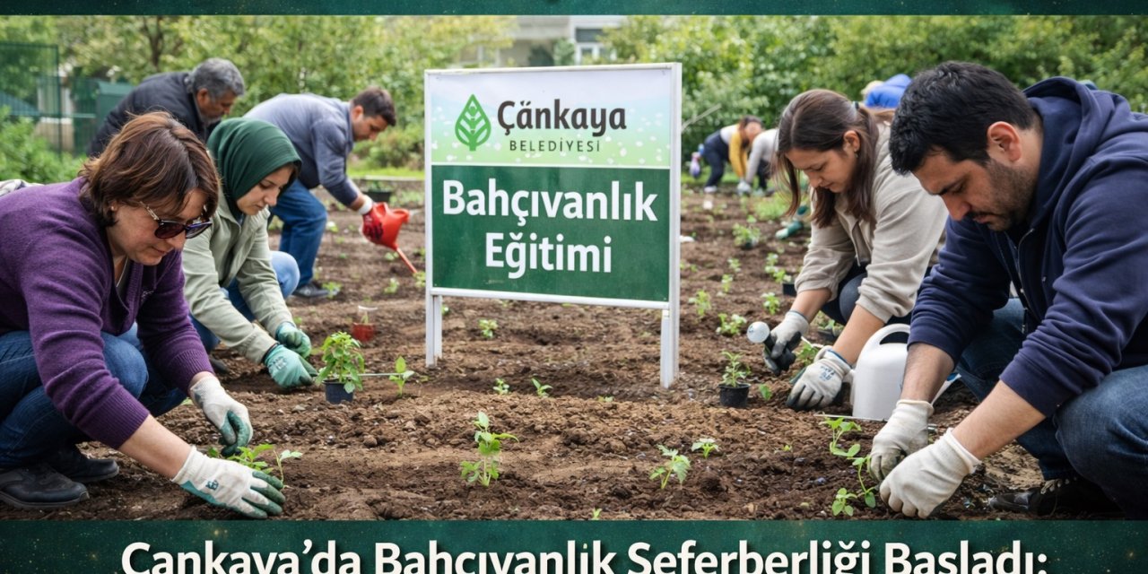 Ankaralı Kendi Bahçesinin Mimarı Olacak! Çankaya’da Bahçıvanlık Seferberliği Başladı: 300 Şanslı Kursiyer Ders Başı Yaptı!