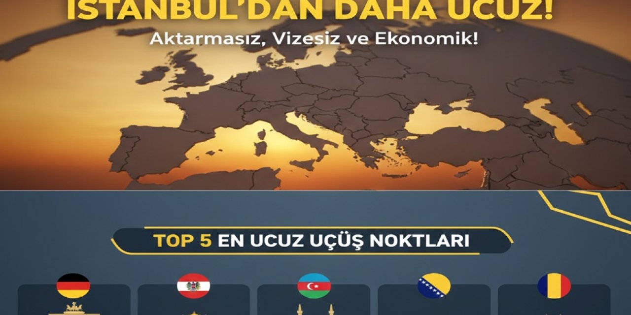 Ankara'dan Yurt Dışına Gitmek İstanbul'dan Daha Ucuz! Aktarmasız, Vizesiz ve Ekonomik! En Ucuz Uçuş Noktaları