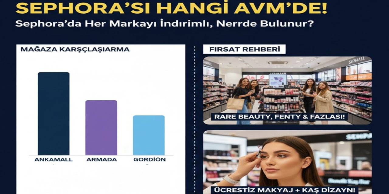 Ankara’nın En Büyük Sephora’sı Hangi AVM'de! Sephora’da her markayı indirimli, nerede bulunur?
