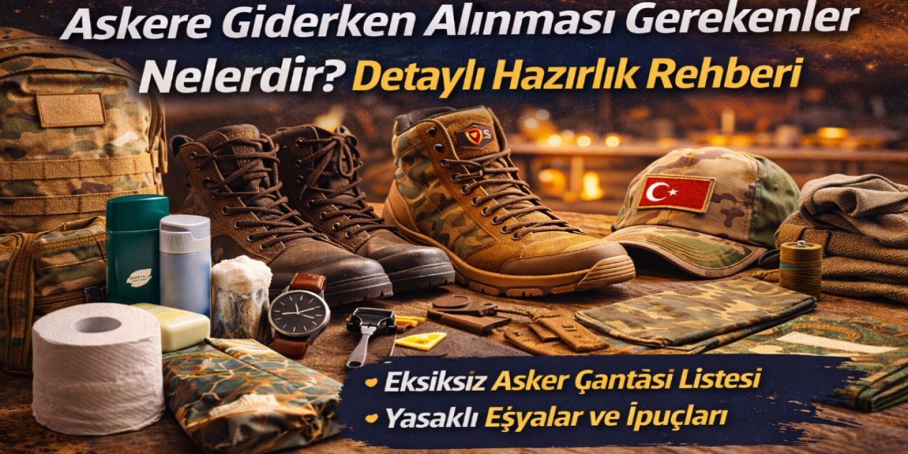 Askere Giderken Alınması Gerekenler: 2026 Güncel Liste! Askerlikte Yasak Olan Eşyalar Nelerdir?