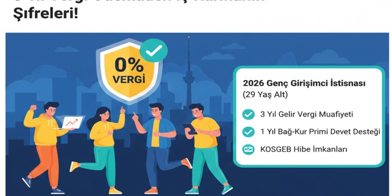 Ankara'da Genç Girişimci Olmanın Tam Zamanı! 3 Yıl Vergi Ödemeden İş Kurmanın Şifreleri!