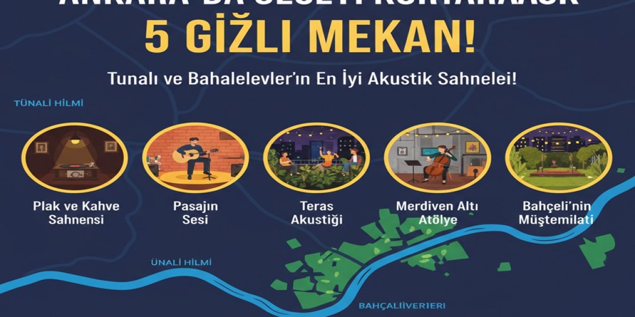 Ankara'da Geceyi Kurtaracak 5 Gizli Mekan: Tunalı ve Bahçeli'nin En İyi Akustik Sahneleri!