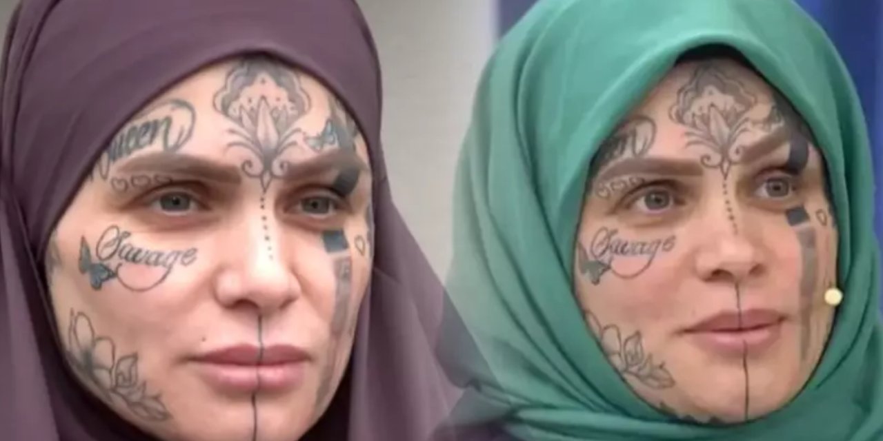 Yüz Dövmeleriyle Gündem Olmuştu! Nazan Ünal Başörtüsüz Halini Görenler Şoka Uğradı!
