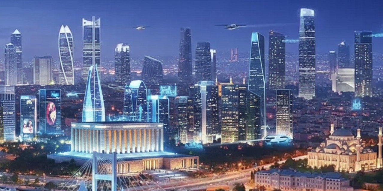 Yapay Zeka Ankara'yı Çizdi! 2050 Yılındaki Kızılay ve Ulus Meydanlarını Görenler Şaşırıyor