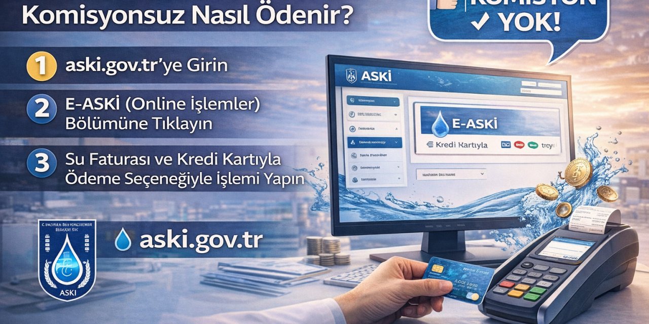 ASKİ Su Faturası Kredi Kartıyla Komisyonsuz Nasıl Ödenir? İşte 2026 Anlaşmalı Bankalar Listesi