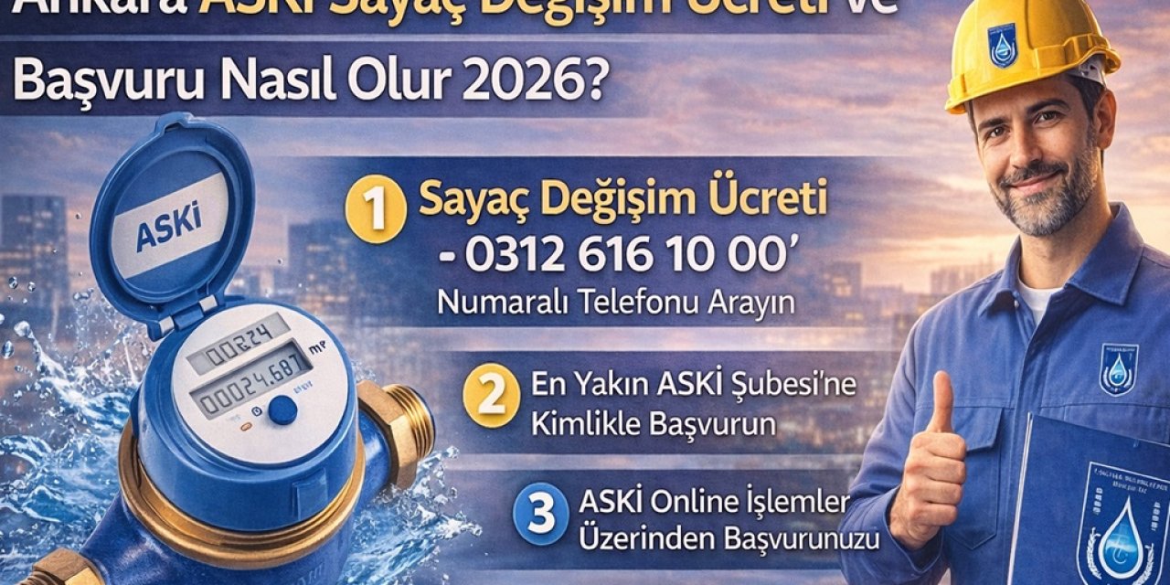 Su Sayacı Bozulduysa Ne Yapmalı? Ankara ASKİ Sayaç Değişim Ücreti ve Başvuru Nasıl Olur 2026?