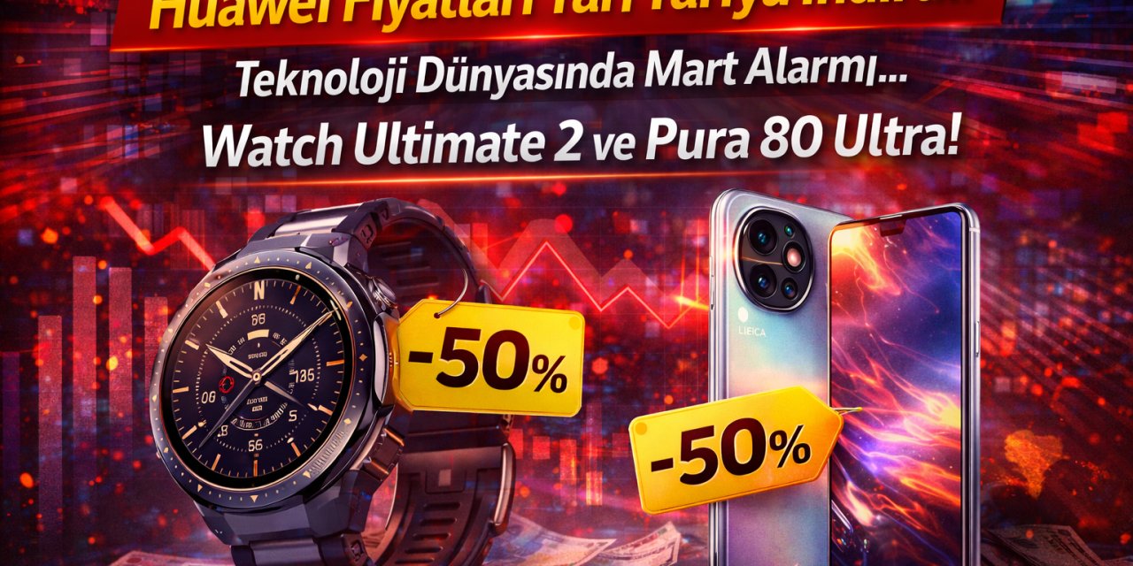 Huawei Fiyatları Yarı Yarıya İndirdi! Teknoloji Dünyasında Mart Alarmı... Watch Ultimate 2 ve Pura 80 Ultra!