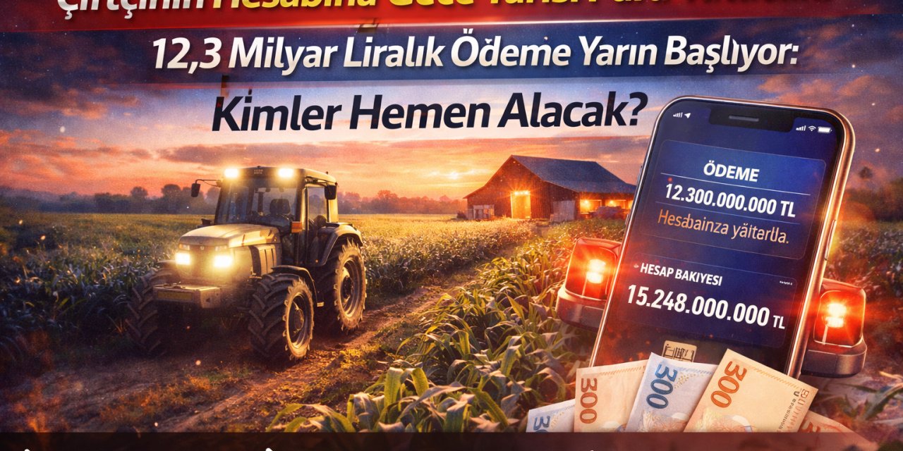 Çiftçinin Hesabına Gece Yarısı Para Yatacak! 12,3 Milyar Liralık Ödeme Yarın Başlıyor: Kimler Hemen Alacak?
