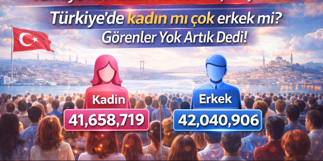 Türkiye’nin Kadın Nüfusu Kaç Milyon Oldu? Türkiye'de kadın mı çok erkek mi? Görenler Yok Artık Dedi!