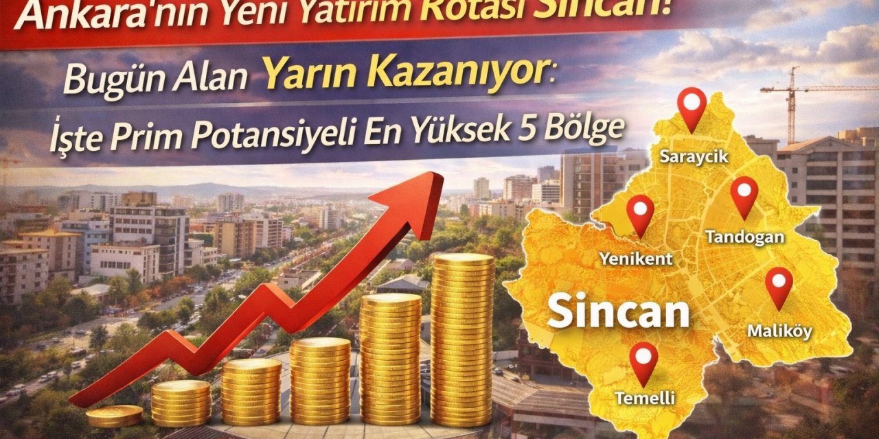 Ankara’nın Yeni Yatırım Rotası Sincan! Bugün Alan Yarın Kazanıyor: İşte Prim Potansiyeli En Yüksek 5 Bölge