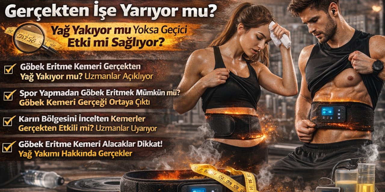 Göbek Eritme Kemeri Gerçekten Yağ Yakıyor mu? Spor Yapmadan Göbek Eritin! Karın Bölgesini İncelten Kemerler Gerçekten Etkili mi?