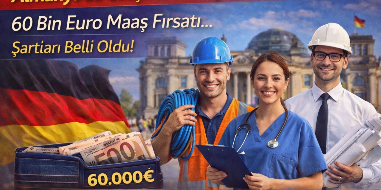 Almanya’da Çalışmak İsteyenlere Müjde! 60 Bin Euro Maaş Fırsatı... Şartları Belli Oldu! Hangi Meslekler Öncelikli?