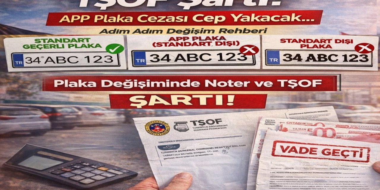 Plaka Değişiminde Noter Ve TŞOF Şartı! APP Plaka Cezası Cep Yakacak... Adım Adım Değişim Rehberi
