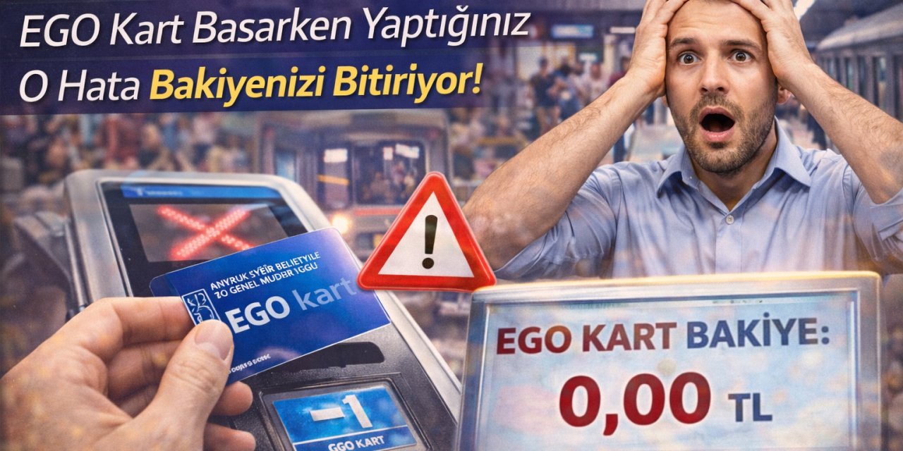 Ankara Metrosu’nda Çift Ücret Tuzağı: EGO Kart Basarken Yaptığınız O Hata Bakiyenizi Bitiriyor!