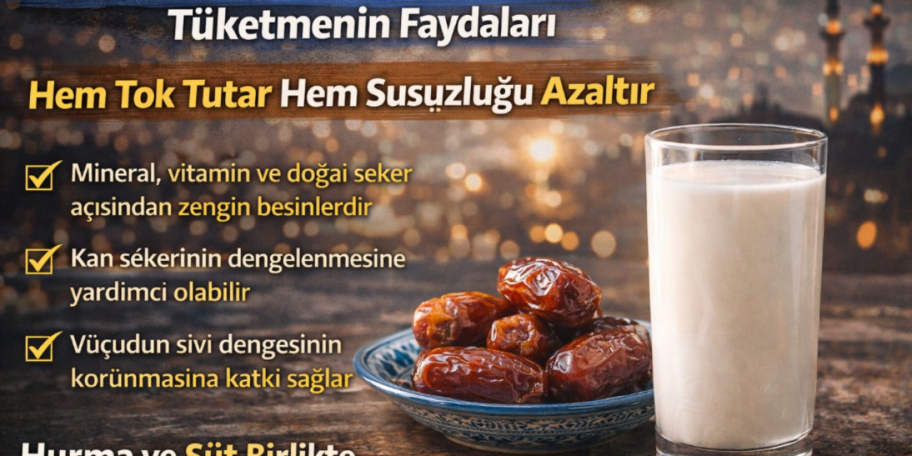 Neden Herkes Herkes 5 Hurma Ve Süt Tüketiyor? Gün Boyu Tok Tutan Formülün Sırrı Herkesi Meraklandırdı...