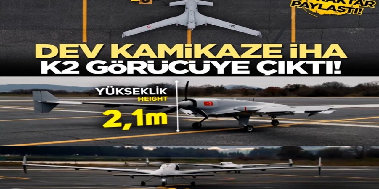 Göklerin Yeni Hakimi Baykar K2: 2000 Kilometre Menzilli Dev Kamikaze İHA Tanıtıldı!