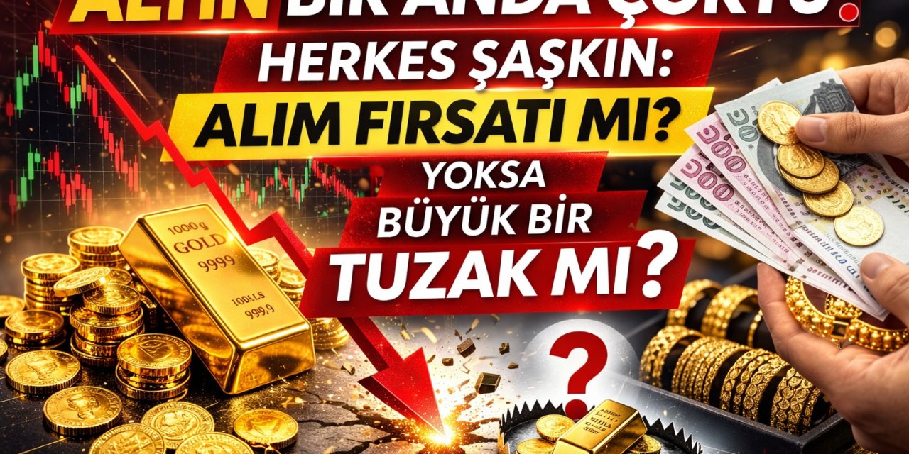Altın Bir Anda Çöktü, Herkes Şaşkın: Alım Fırsatı mı Yoksa Büyük Bir Tuzak mı?