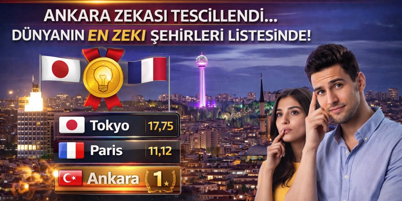 Tokyo ve Paris Ankara'nın Gerisinde Kaldı: Ankara Zekası Tescillendi... Dünyanın En Zeki Şehirleri Listesinde!
