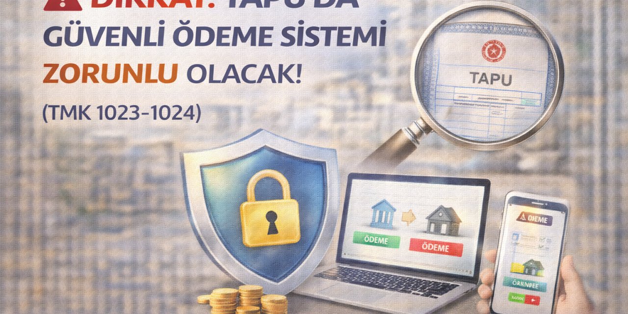 Dikkat: Tapu’da Güvenli Ödeme Sistemi Zorunlu Olacak!