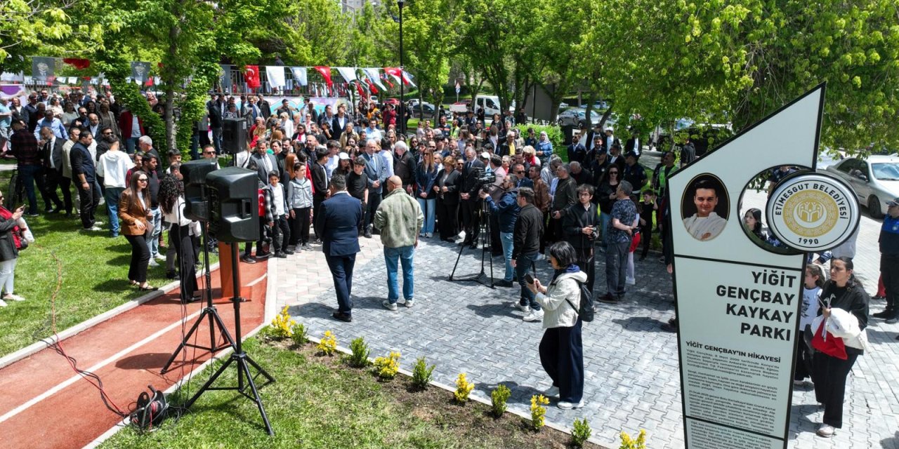Etimesgut’ta Vefa ve Spor Buluşması: Yiğit Gençbay Kaykay Parkı Açıldı