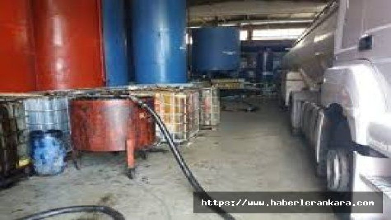 Ankara'da 55 bin kilo kalıp yağ ele geçirildi