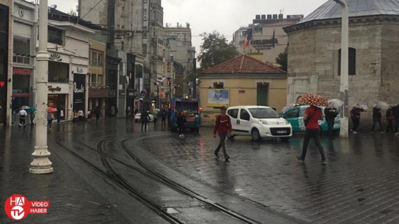 İstanbul’da beklenen yağış başladı