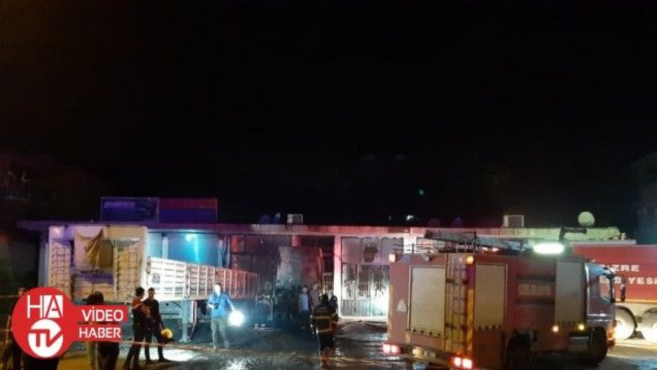 Cizre’de yakıt deposu patlayan tırın sürücüsü ağır yaralandı