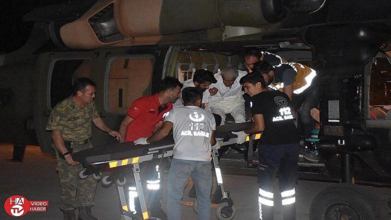 Kara Kuvvetleri 4 hastayı helikopterle nakletti