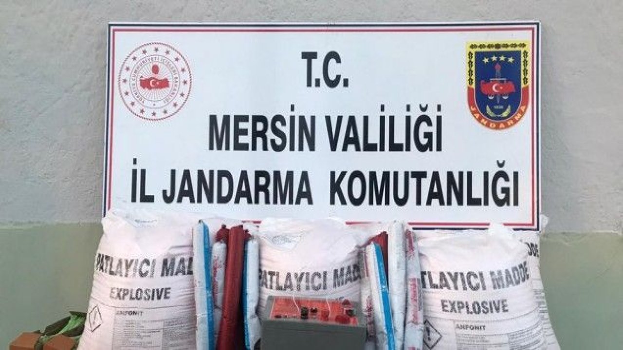 Mersin’de 150 kilo patlayıcı madde ele geçirildi