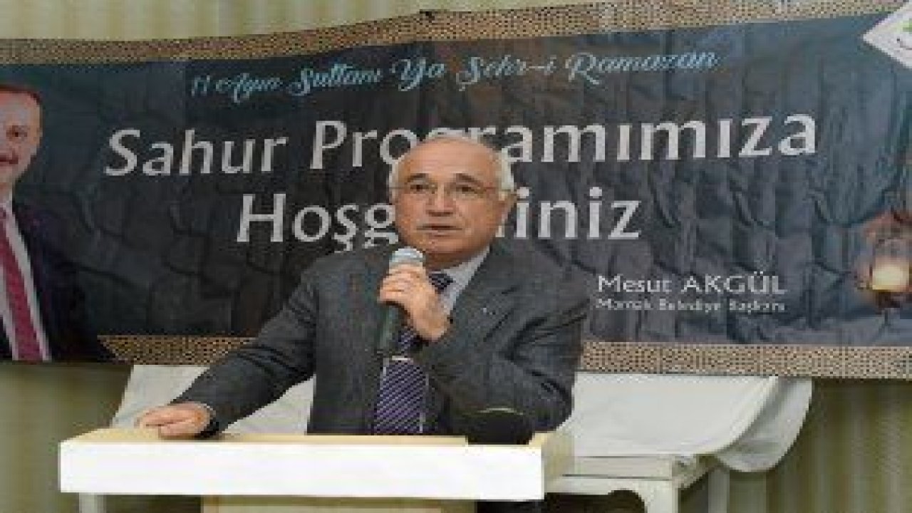 TBMM Eski Başkanı, Ankara Milletvekili Cemil Çiçek Mamaklı vatandaşlarla sahur programında bir araya geldi