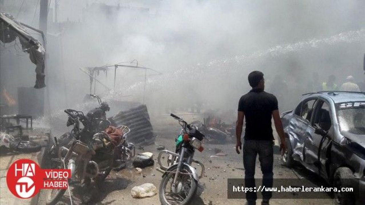 Cerablus'ta araca yerleştirilen bomba patladı: 4 yaralı