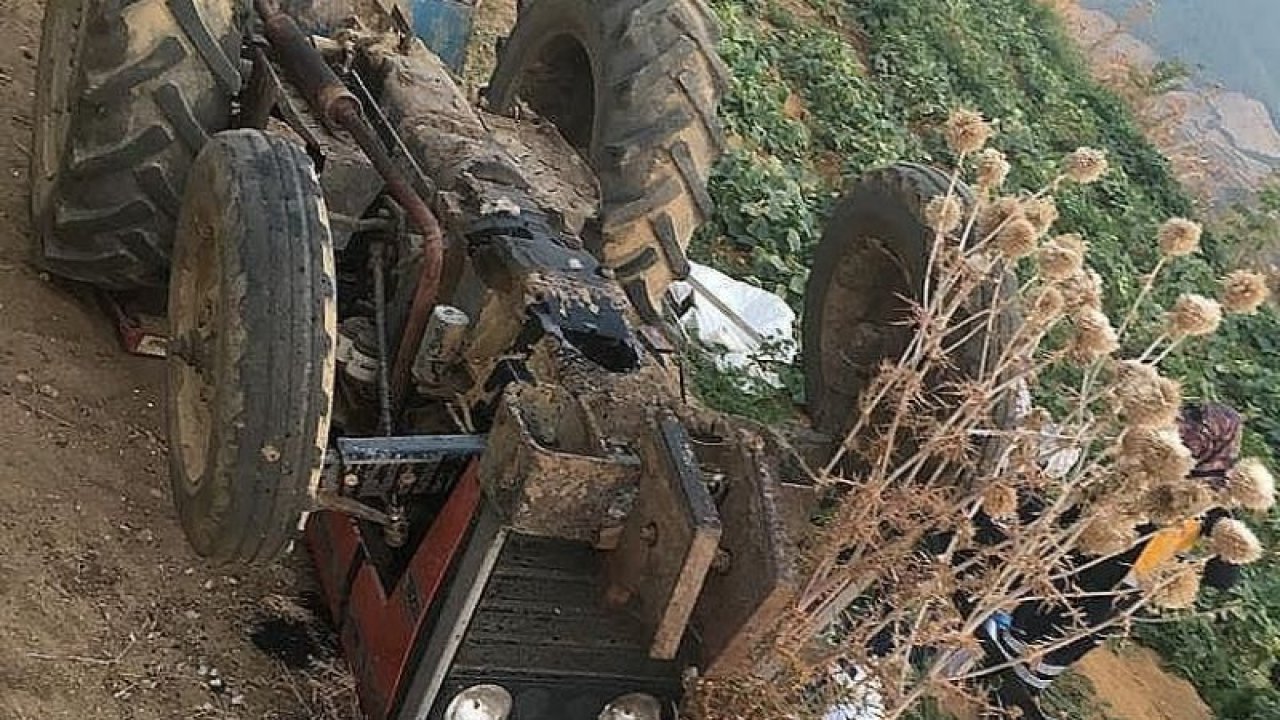 İzmir'de devrilen traktörün altında kalan kişi öldü