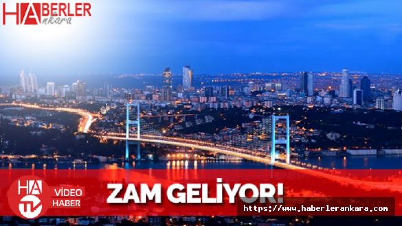 İstanbullulara Kötü Haber! Zam Geliyor...