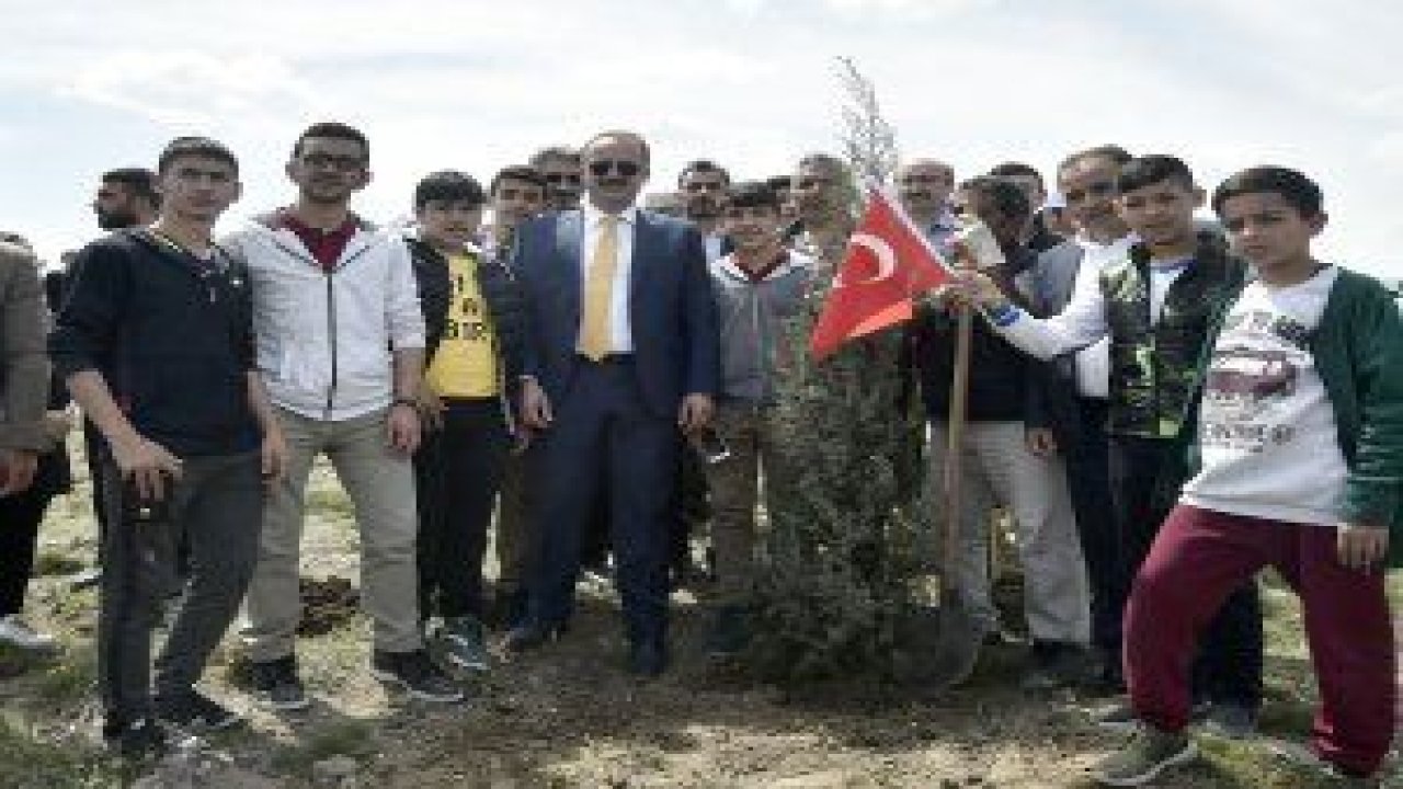 Mamak’ta oluşturulan hatıra ormanına, 52 Afrin şehidi anısına ağaç dikildi
