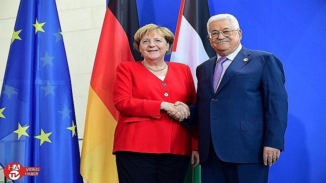 Merkel, Filistin Devlet Başkanı Abbas ile görüştü