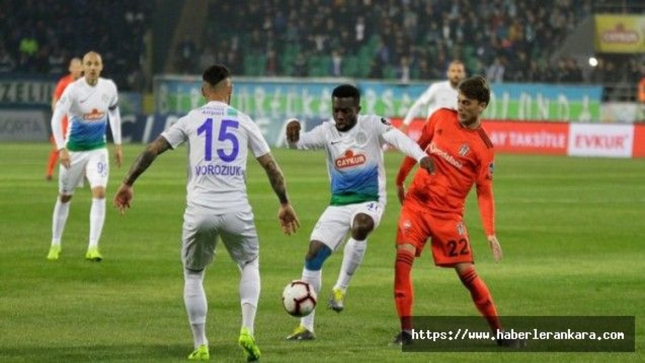Futbol: Süper Lig Beşiktaş Çaykur Rizespor Maç Sonucu