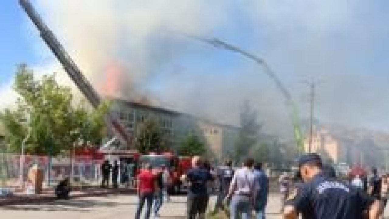 Konya’daki silah fabrikasındaki yangın söndürüldü