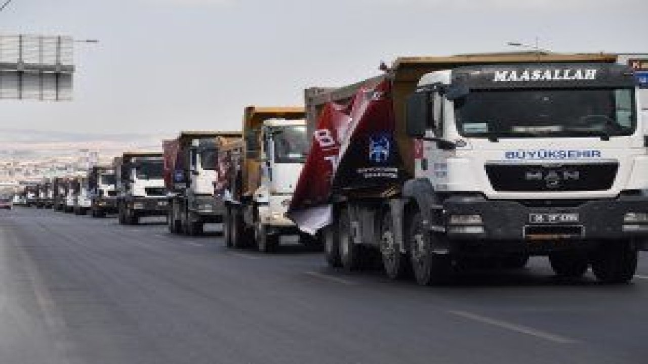 Ankara Büyükşehir Belediyesi’nin 500 araçlık “tanksavar filosu”, Ankara turu yaptılar