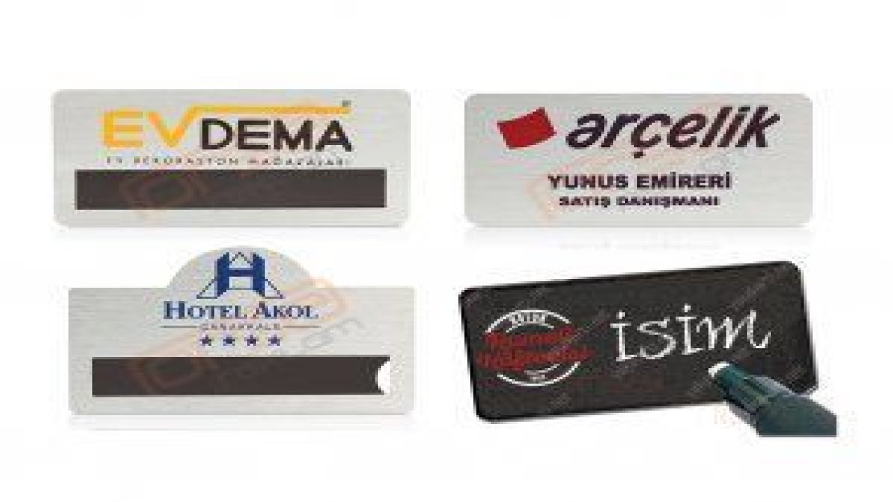 Yaka Kartı, Yaka İsimliği ve Aksesuarları