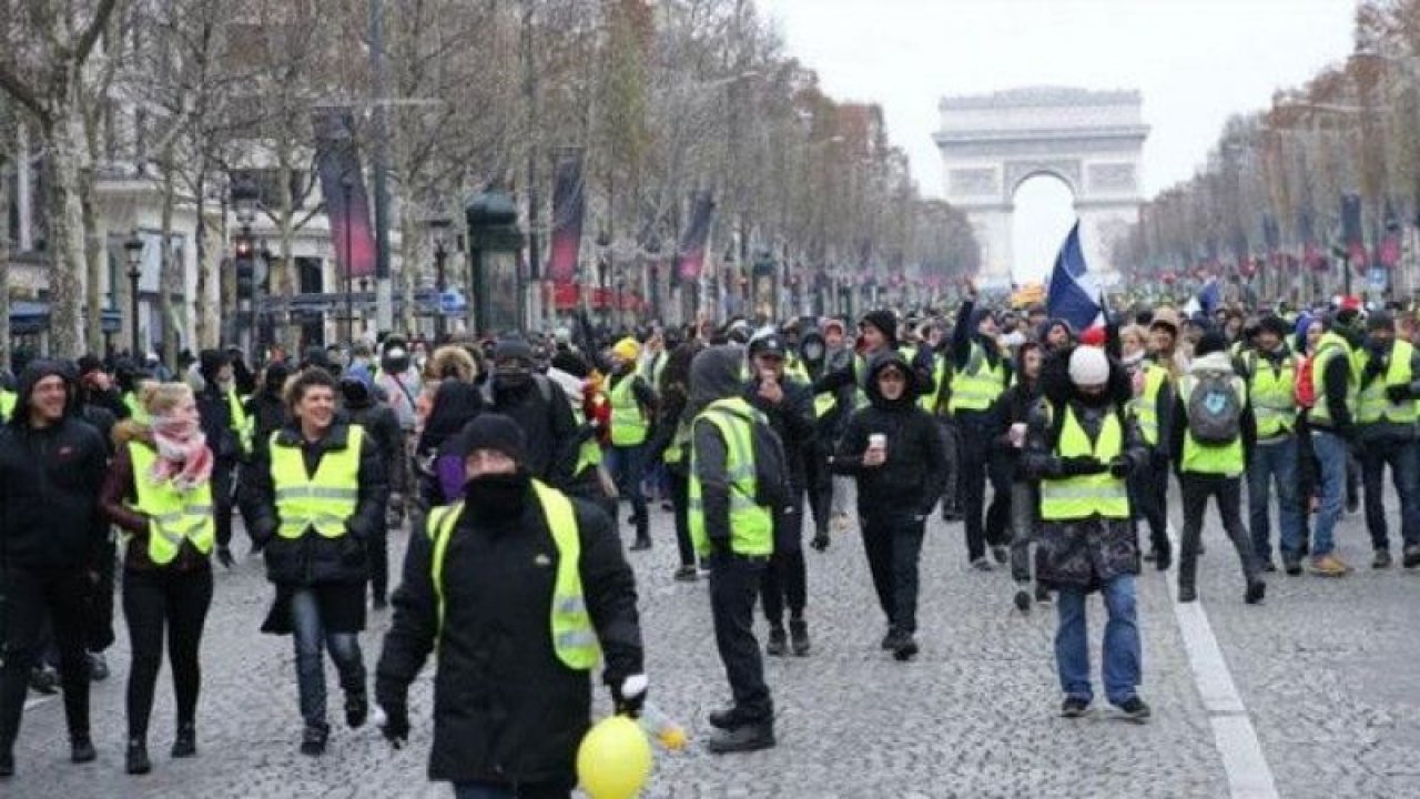 Fransa'da sarı yeleklilerin gösterileri 46. haftasında