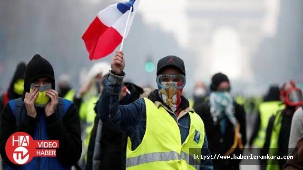 Fransa'da sarı yelekliler gösterilerin 43. haftasında sokaklarda