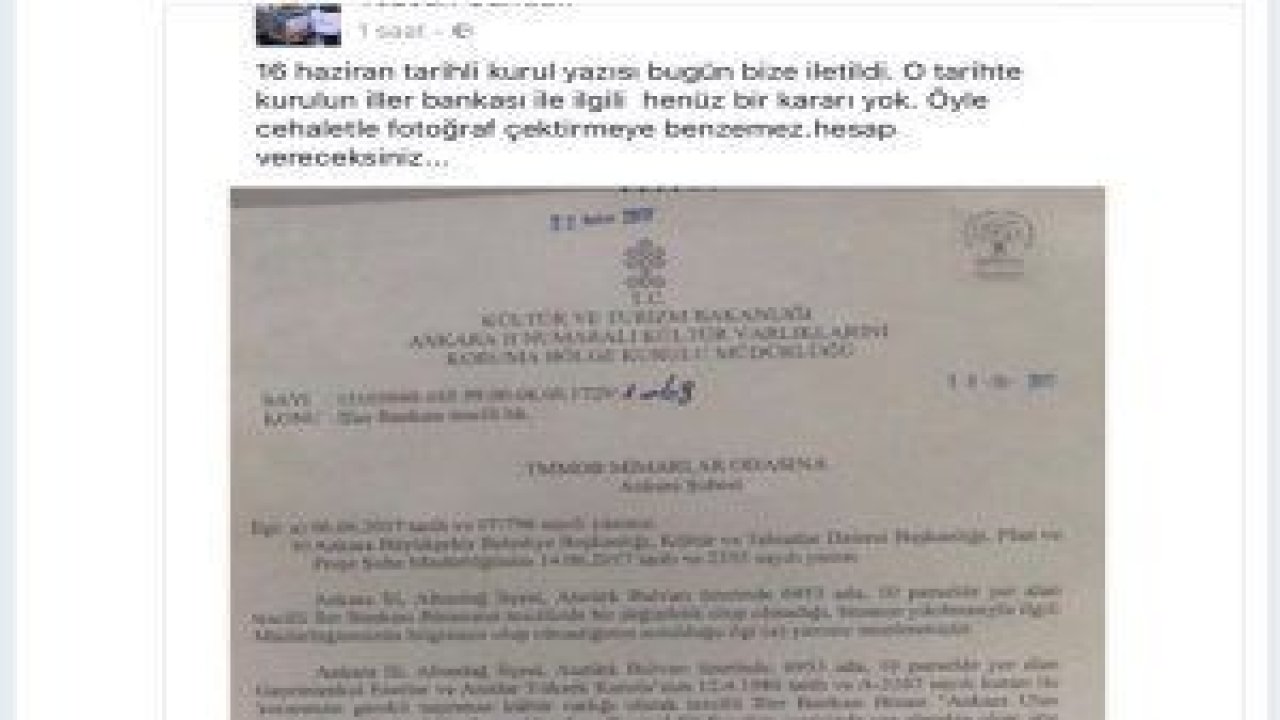 Büyükşehir Belediye Başkanı Melih Gökçek, Ankara Mimarlar Odası Başkanı Tezcan Karakuş Candan'a tepki gösterdi