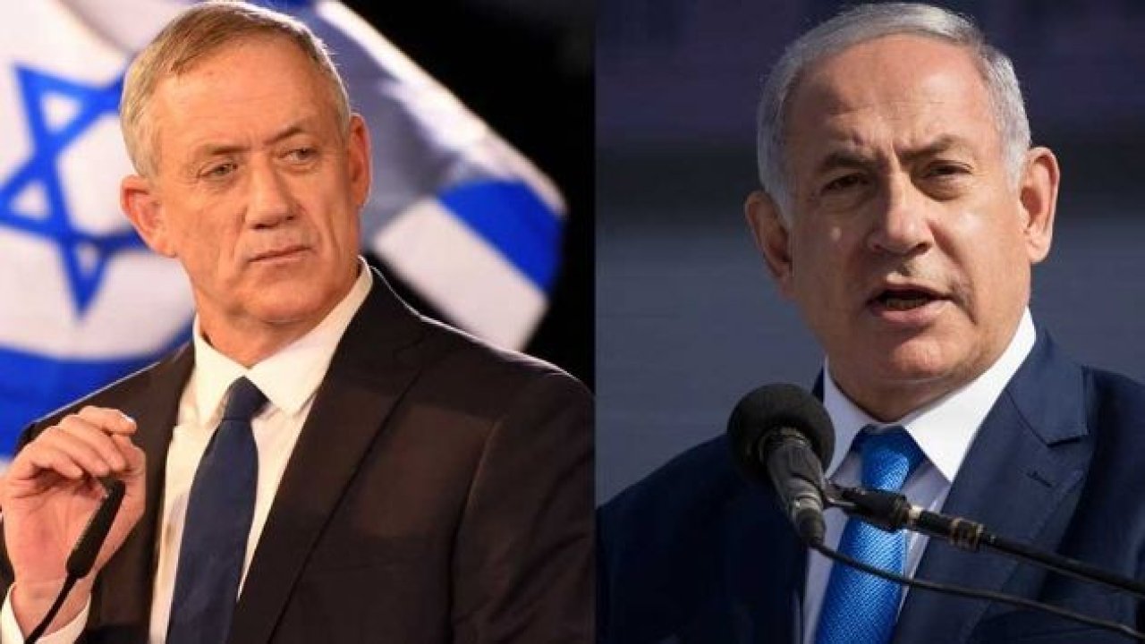Netanyahu ile Gantz arasındaki koalisyon görüşmelerinde çatlak