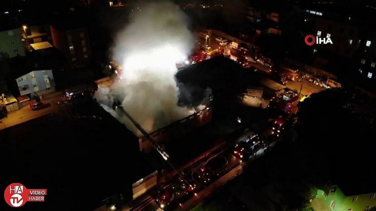 İstanbul’da mobilya atölyesinde yangın
