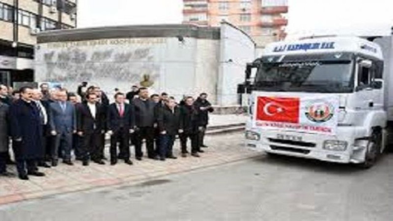 Türkiye Tarım Kredi Kooperatifleri personelinden, Halep'e gıda yardımı