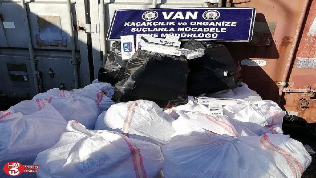 Van’da 15 bin paket kaçak sigara ele geçirildi