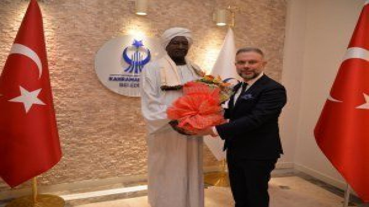 Kahramankazan Belediye Başkanı Lokman Ertürk, Sudan İdari Hizmetler ve Turizm Sendikası heyetini ağırladı